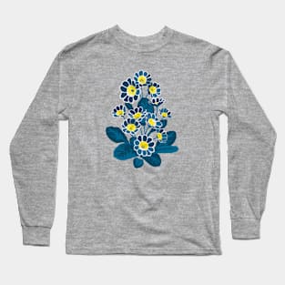 Primula Lace Blue Long Sleeve T-Shirt